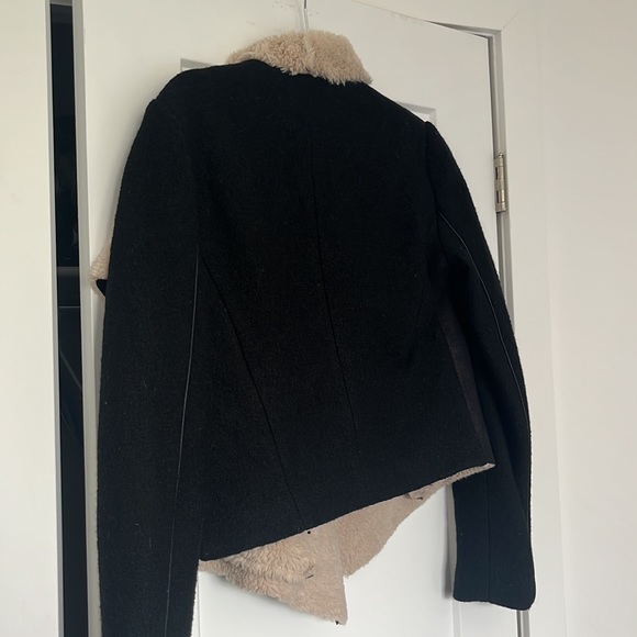 Zara Outerwear Multi-Textured Coat with Zippers Size M - Picture 9 of 9